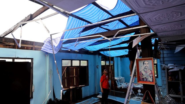 พิษ "โนอึล" น้ำโสมถูกพายุฝนลมกระโชกต้นไม้หักบ้านพัง