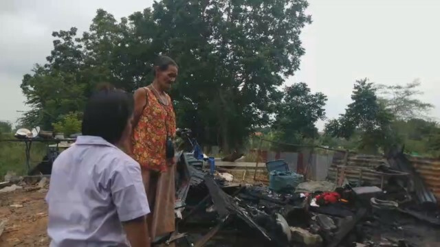 ไฟไหม้บ้านวอด - 3ย่าหลานไร้ที่อยู่อาศัย