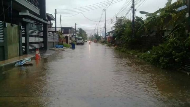 พายุโนอึล มาแล้ว มหาสารคามฝนตกทั้งคืน