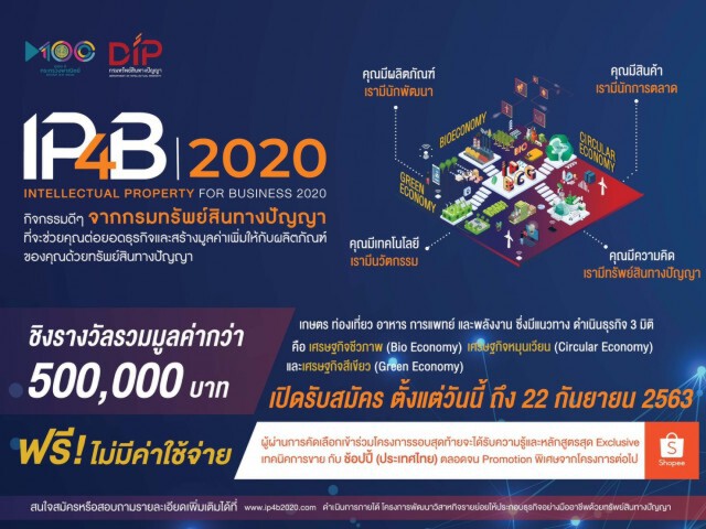 กรมทรัพย์สินทางปัญญาปลุก SMEs ไทยติดปีกความรู้ หลังฝ่าภัยโควิด