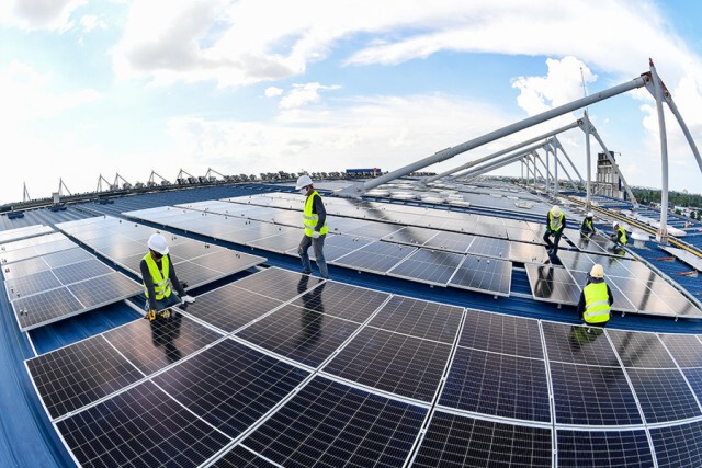 "บุรีรัมย์ ยูไนเต็ด" ติดตั้งแผงโซล่าเซลล์ที่รังเหย้า ผลิตไฟฟ้าจากพลังงานแสงอาทิตย์
