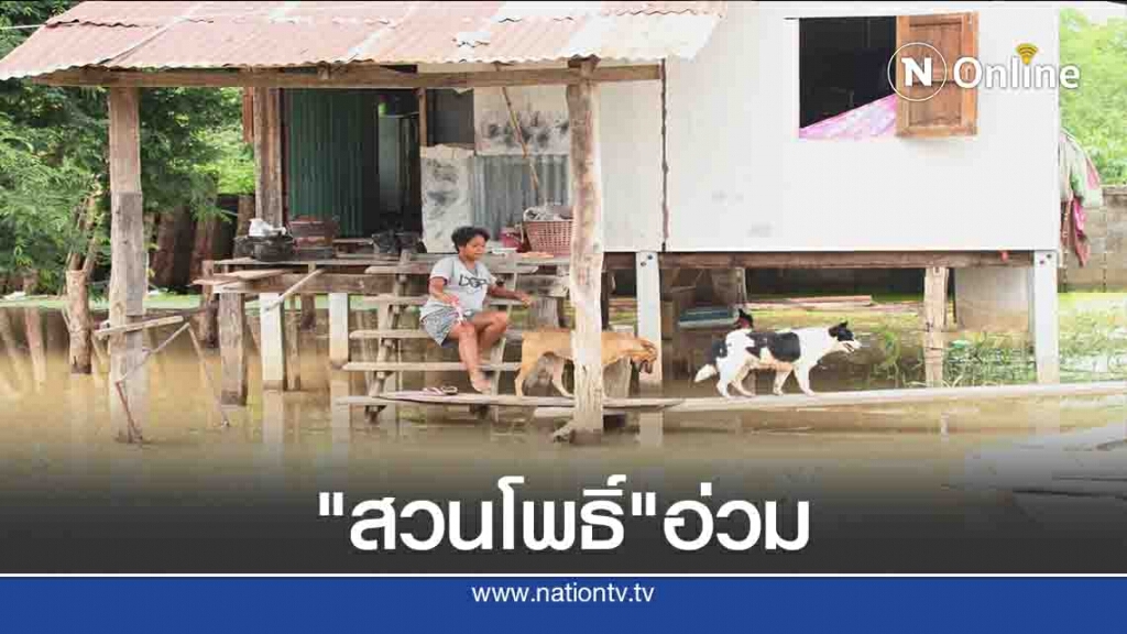 น้ำจากเทือกเขาเพชรบูรณ์ หลากท่วม"ชุมชนสวนโพธิ์"