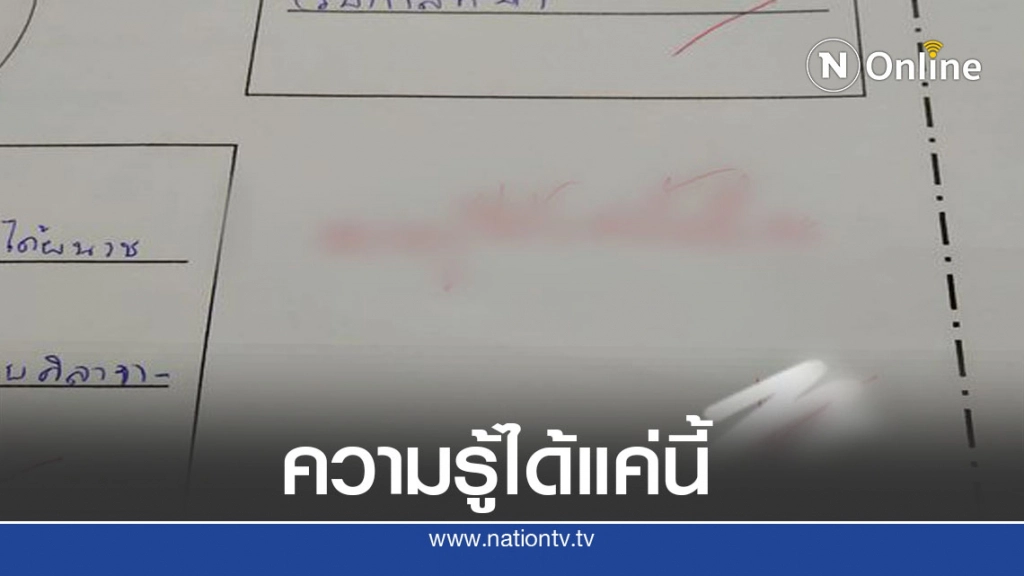 ครูตรวจงานนักเรียน พร้อมเขียนประโยคเด็ด เด็กโพสต์ถามทำไมครูต้องมาด่าแบบนี้ด้วย