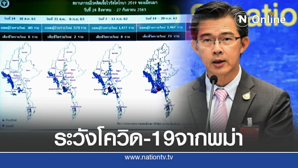 หมอทวีศิลป์ เตือนคนไทยระวังโควิดจากพม่า หลังยอดเพิ่มขึ้น
