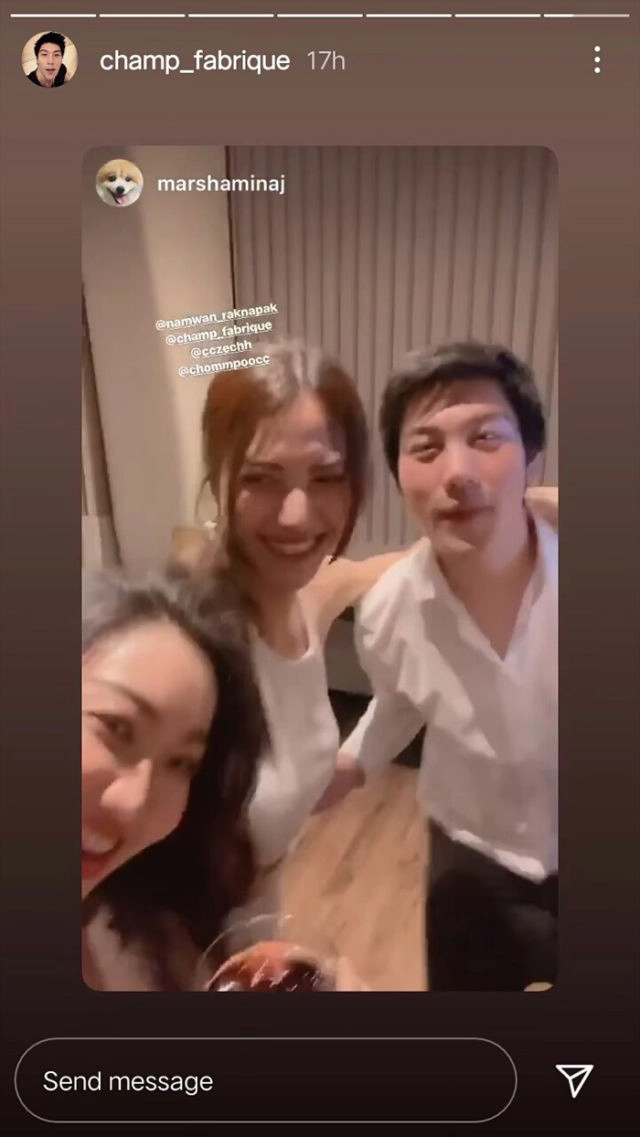 "ไฮโซแชมป์" โพสต์คลิปคู่ "น้ำหวาน เดอะเฟส" พร้อมขอบคุณที่เคียงข้างมาเสมอ