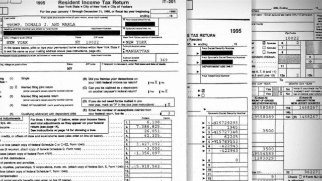 ทรัมป์เลี่ยงภาษีแม้กระทั่งปีที่ได้รับเลือกตั้ง