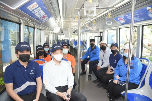MEA เยี่ยมชมรถ E-bus เดินหน้าความร่วมมือหนุน ขสมก. ดัดแปลงรถเมล์เก่าเป็นรถโดยสารไฟฟ้า