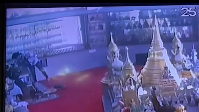 วงจรปิดจับภาพโจรใจบาป งัดบาตรขโมยเงินบริจาควัดใต้พระเจ้าใหญ่องค์ตื้อ