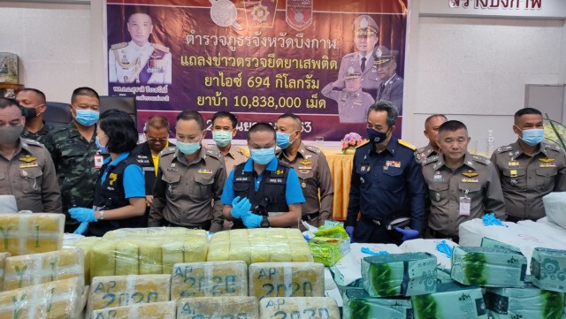 ยึดล็อตใหญ่ยาบ้า10 ล้านเม็ดไอซ์ 694 กก.ค่า 1,144 ล้านบาท