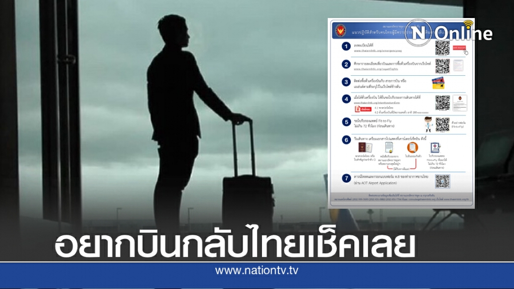 เช็คเที่ยวบินพิเศษจากสหรัฐฯ กลับไทย เดือนต.ค. 2020