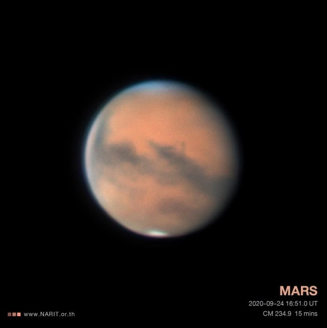 จับตา! "ดาวอังคาร" ใกล้โลกมากสุด "6-14 ตุลา" ห่างโลกเพียง 62 ล้านกม.