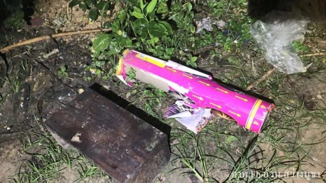 พลุระเบิดใส่ศีรษะหนุ่มวัย 40 ปี มันสมองกระจายตายคาที่