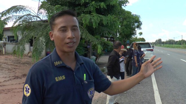 วอนติดป้ายเตือนและไฟส่องสว่างสี่เลนอันตรายรถชนบ่อย