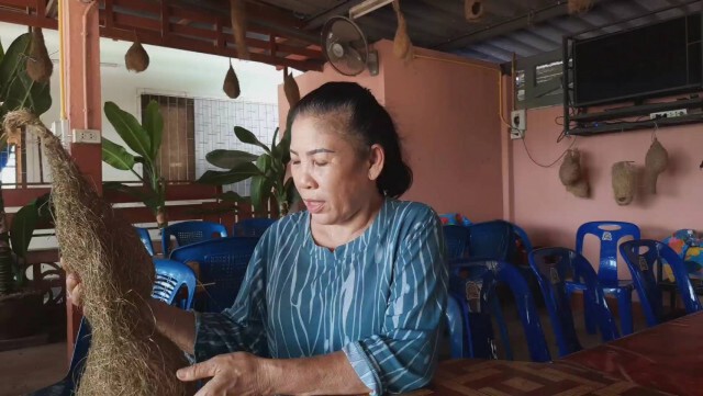 ไอเดียเก๋! ร้านลาบ นำ"รังนก"ประดับเรียกลูกค้า