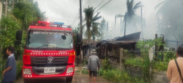 ไฟไหม้บ้านยายห่วงโฉนดหวิดโดนคลอก