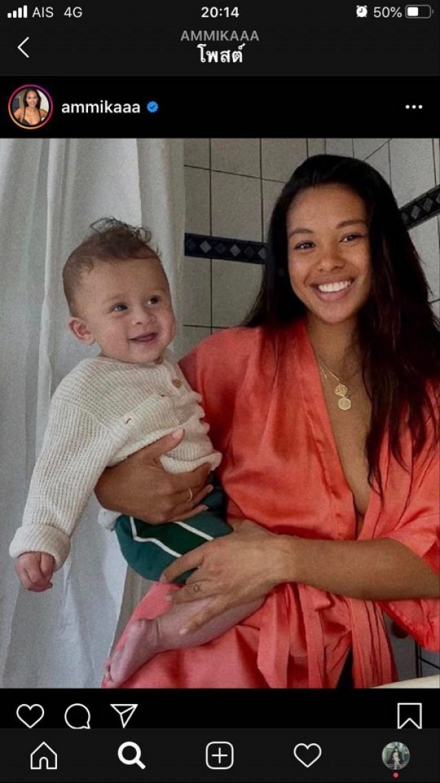 รู้จัก "อัมมิกา" นางแบบเลือดไทย แม่ของลูก "คริส บราวน์" กับดราม่าโกหกเรื่องสายเลือด