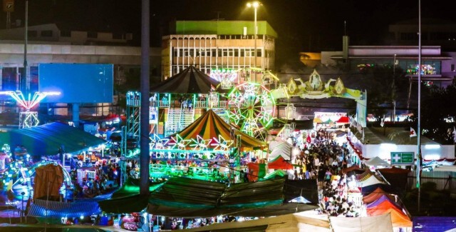 ใครผ่านเลี่ยงด่วน!! งานนมัสการองค์พระสมุทรเจดีย์และงานกาชาด 2563 วันนี้วันแรก