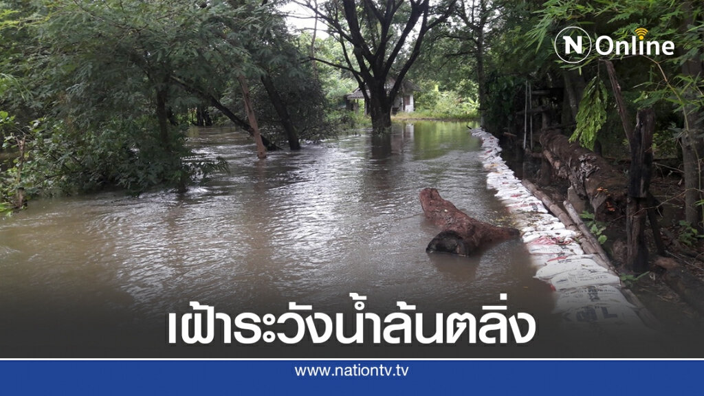 เฝ้าระวังน้ำล้นตลิ่ง น้ำในลำบริบูรณ์เพิ่มสูง เฝ้าระวังน้ำล้นตลิ่ง น้ำในลำบริบูรณ์เพิ่มสูง