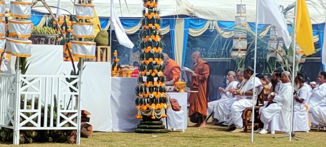 ประกอบพิธีราชาเทวาพุทธาภิเษก สร้าง "หัวนอโมศรีธรรมโศกราช" ระดมทุนสร้างรพ.สงฆ์อาพาธศรีธรรมราชา