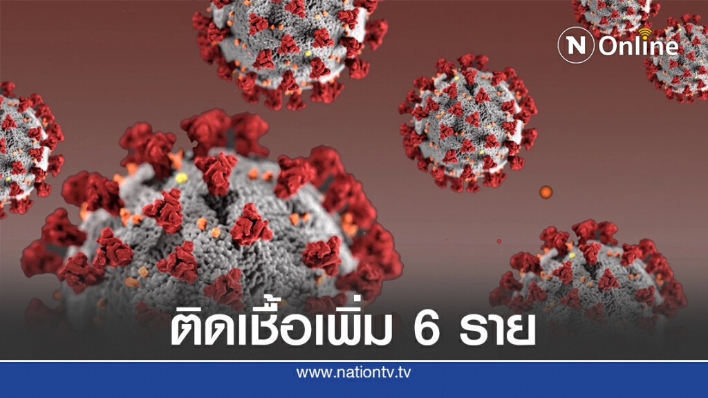 ศบค.เผยไทยพบติดเชื้อโควิดเพิ่ม 6 ราย หายเพิ่ม 2 ราย