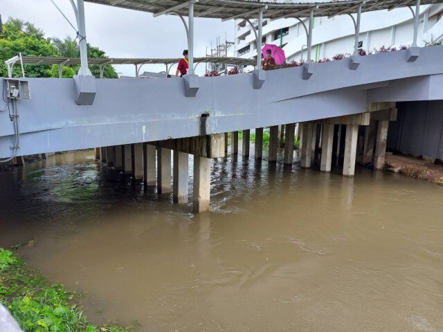 หมดกังวล น้ำลำตะคองยังไม่เอ่อท่วม รพ.มหาราชโคราช