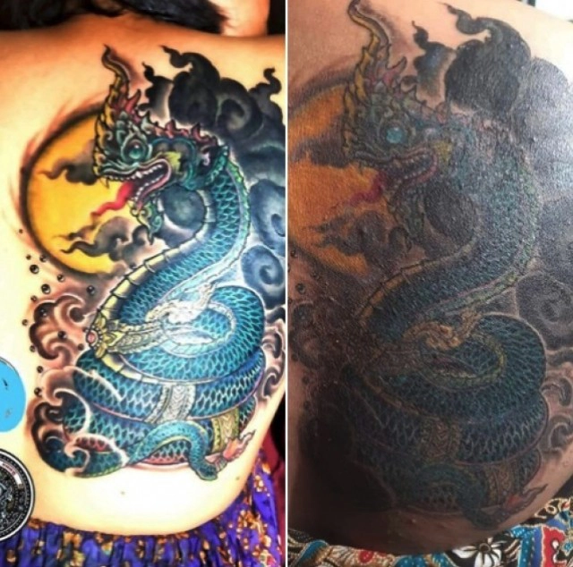 ช่างสักแก้ลายให้สาวสักพญานาค โดนแฉรอบ 2 กอดคอเพื่อนร้องไห้เรียกคะแนนสงสาร