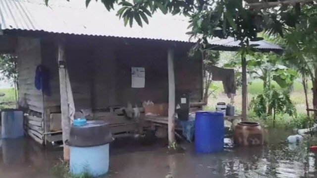 น้ำล้นห้วยป่าอ้อเร่งระบายรับมือ "หลินฟา"