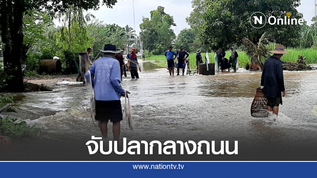ฝนตกหลายวันน้ำล้นอ่างท่วมถนนหมู่บ้านเชิงเขา ฝนตกหลายวันน้ำล้นอ่างท่วมถนนหมู่บ้านเชิงเขา