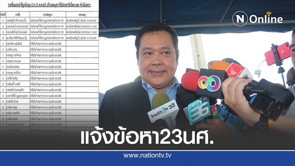 ตร.แจ้งข้อหาขัดคำสั่งพรก.ฉุกเฉิน 18 นศ.อีก 5 หมายจับเดิม