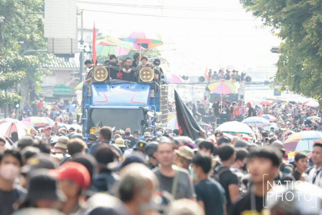 กอร.ฉ.ย้ำข้อห้ามพาหนะ 3 ประเภทเข้าพื้นที่ชุมนุม