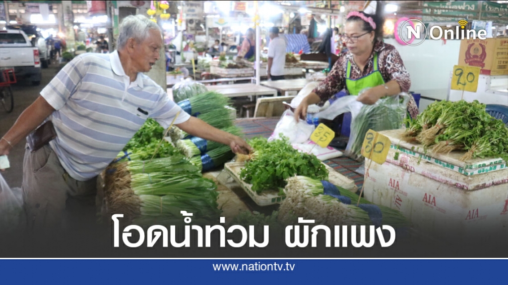 แม่ค้าผักโอด เศรษฐกิจซบเซา ซ้ำน้ำท่วมราคาพุ่ง แม่ค้าผักโอด เศรษฐกิจซบเซา ซ้ำน้ำท่วมราคาพุ่ง