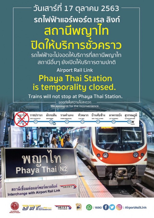 คำสั่งปิดจราจร "ถนน - รถไฟฟ้า"จากสำนักงานตำรวจแห่งชาติ