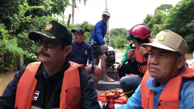 น้ำป่าเขาใหญ่ทะลักลงลำตะคองเข้าท่วมเทศบาลปากช่องอีกรอบ