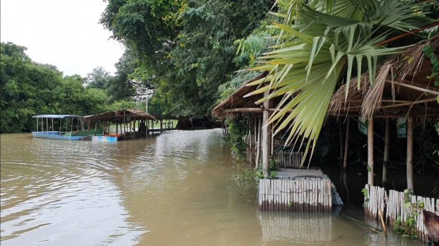 เขื่อนล้นน้ำมูลเอ่อไทรงามท่าช้างยังท่วม