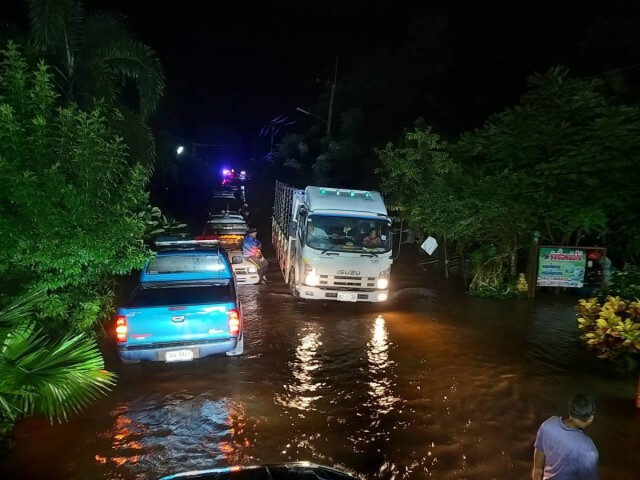 ทางหลวงอัพเดทน้ำท่วมเส้นทางกระจาย 7 จังหวัด