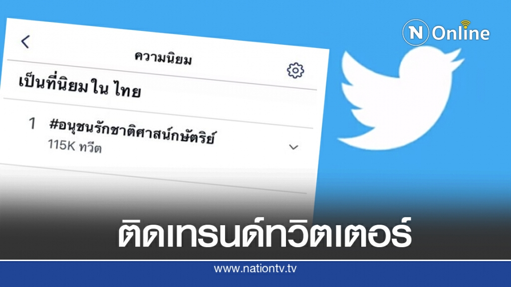 'ทวิตเตอร์'ผุดแฮชแท็ก 'รักสถาบันฯ'