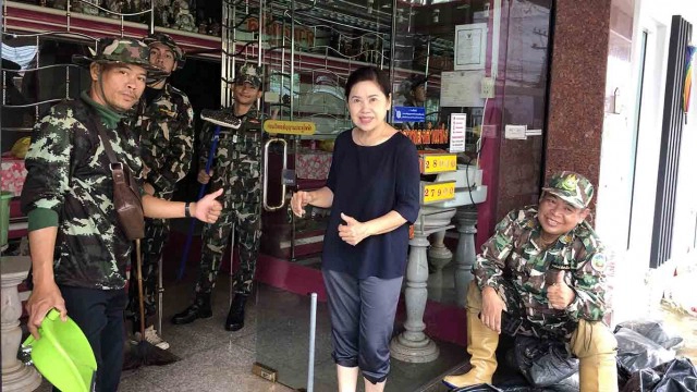 อ่างเก็บน้ำฝั่งเขมรแตก ทำให้น้ำท่วมพื้นที่อรัญประเทศลดลงต่อเนื่อง