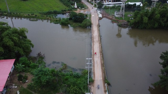 น้ำท่วมนาข้าวท้ายเขื่อนพิมายขยายเป็นวงกว้าง