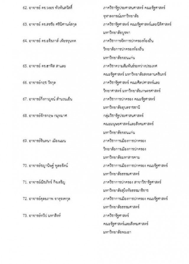 92 อาจารย์รัฐศาสตร์ ออกแถลงการณ์ 6 ข้อ จี้ "นายกฯ" ลาออก หาทางแก้วิกฤต