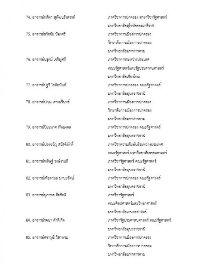 92 อาจารย์รัฐศาสตร์ ออกแถลงการณ์ 6 ข้อ จี้ "นายกฯ" ลาออก หาทางแก้วิกฤต
