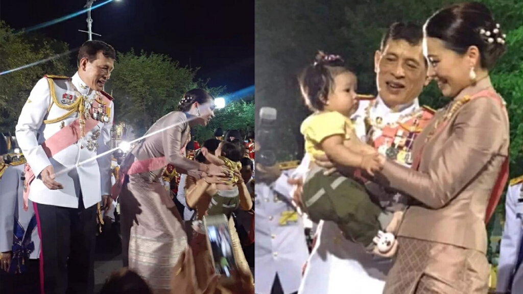 บุญของหนูน้อย "ในหลวง-พระราชินี"ทรงเมตตาอุ้มขณะรอรับเสด็จฯ