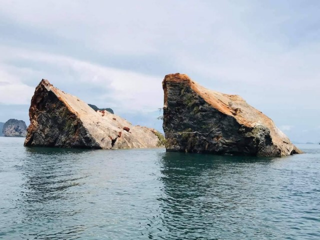 เปิดภาพมุมสูงเกาะทะลุถล่มเร่งติดทุ่นห้ามเข้าใกล้อันตราย