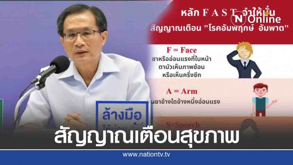 4 สัญญาณเตือน โรคอัมพฤกษ์ - อัมพาต