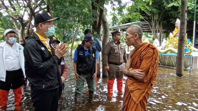 ยังพบน้ำมูลเอ่อท่วม บ้าน วัด โรงเรียน