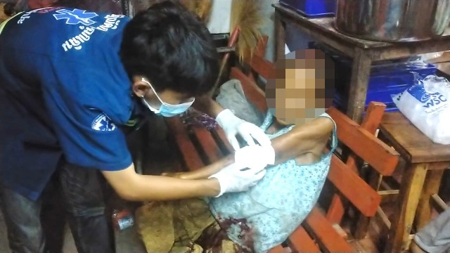 ลูกเมา!ทำร้ายแม่วัย93เลือดอาบ