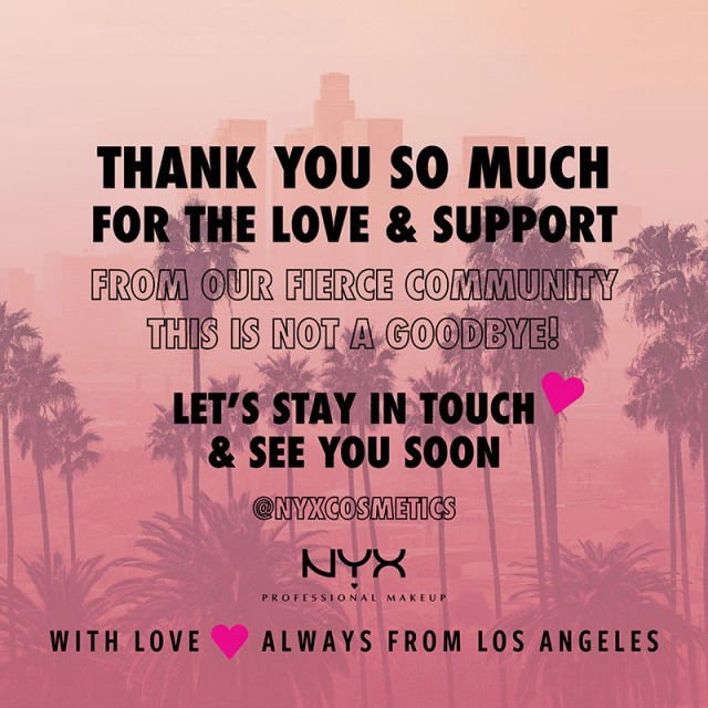 แบรนด์ดัง NYX Professional Makeup Thailand ประกาศปิดช็อปทุกสาขาในไทย