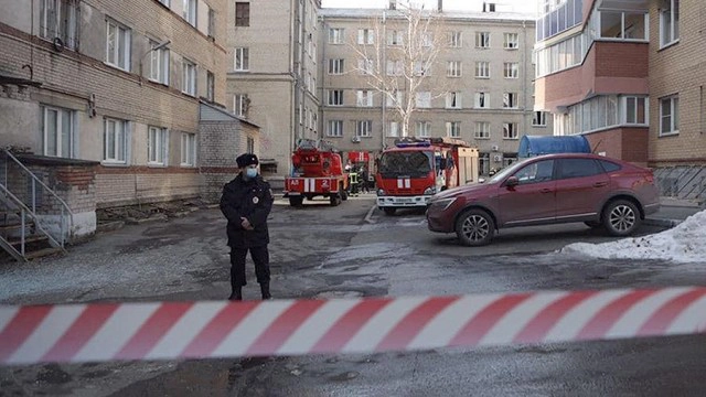 เผยภาพเหตุระเบิดโรงพยาบาลโควิด-19 ในรัสเซีย