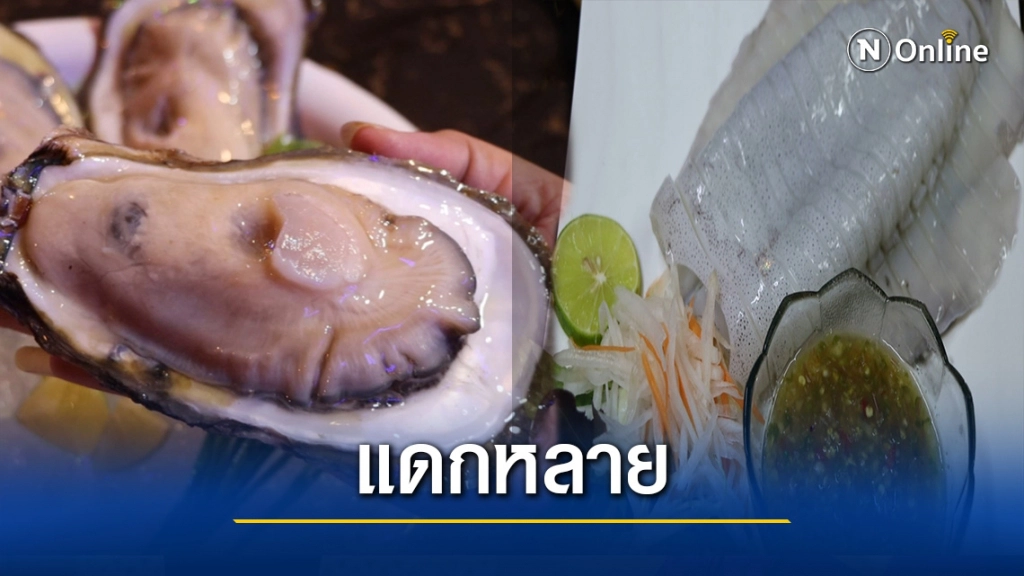 ชวนชิม"ปลาหมึกสดซาซิมิ" เมนูเด็ดขึ้นชื่อ"ร้านแดกหลาย"