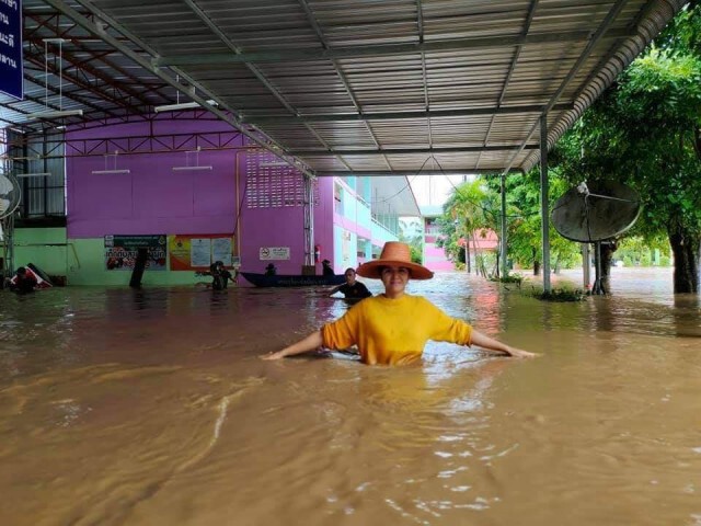 สุดสงสาร "รร.บ้านทับลาน" เสียหายหนัก หลังถูกน้ำท่วม!!