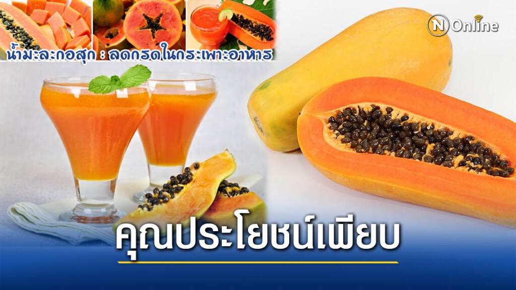 รู้หรือไม่? "น้ำมะละกอสุก" ช่วยลดกรดในกระเพาะอาหาร รู้หรือไม่? "น้ำมะละกอสุก" ช่วยลดกรดในกระเพาะอาหาร